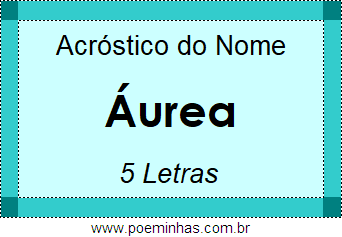 Acróstico de Áurea