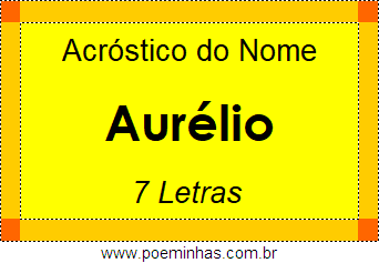 Acróstico de Aurélio