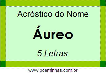 Acróstico de Áureo