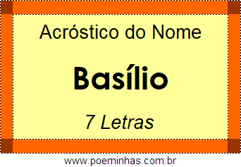 Acróstico de Basílio