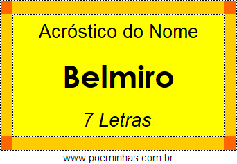 Acróstico de Belmiro