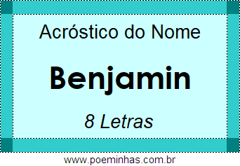 Acróstico de Benjamin