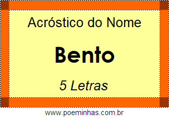 Acróstico de Bento