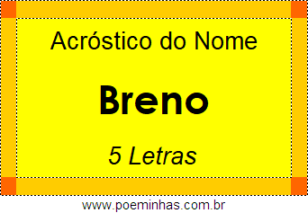 Acróstico de Breno