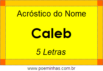 Acróstico de Caleb