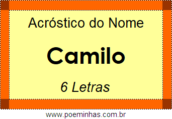 Acróstico de Camilo