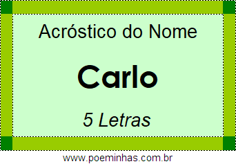 Acróstico de Carlo