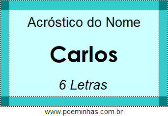 Acróstico de Carlos