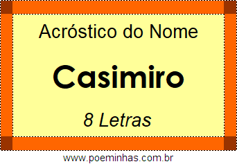 Acróstico de Casimiro