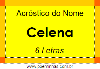 Acróstico de Celena