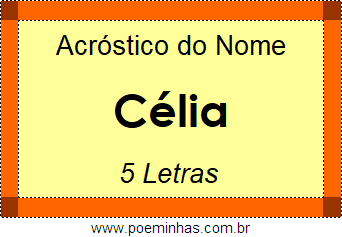 Acróstico de Célia