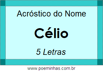 Acróstico de Célio