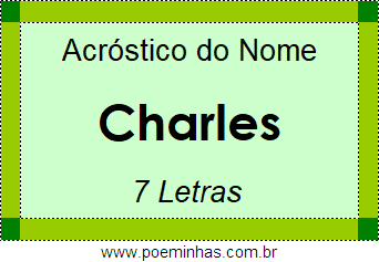 Acróstico de Charles