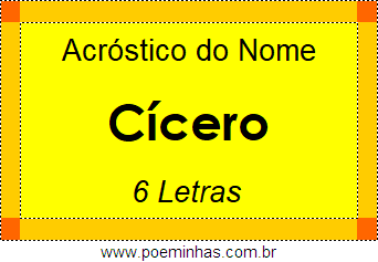 Acróstico de Cícero