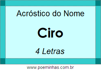 Acróstico de Ciro