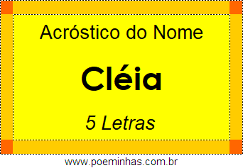 Acróstico de Cléia