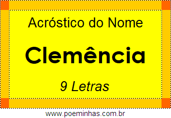 Acróstico de Clemência