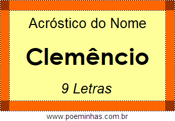 Acróstico de Clemêncio