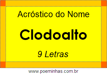 Acróstico de Clodoalto