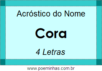 Acróstico de Cora