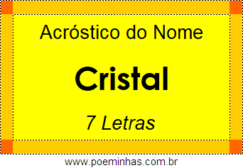 Acróstico de Cristal