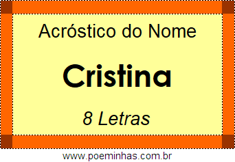 Acróstico de Cristina