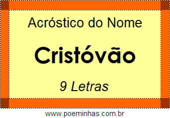 Acróstico de Cristóvão