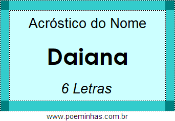 Acróstico de Daiana