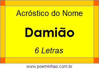 Acróstico de Damião