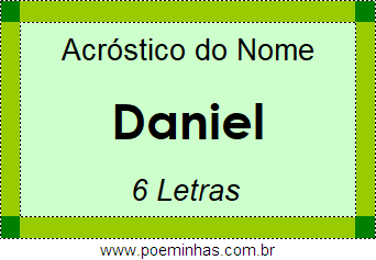 Acróstico de Daniel