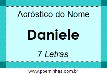 Acróstico de Daniele