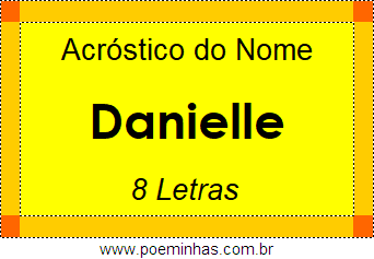 Acróstico de Danielle