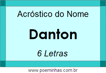 Acróstico de Danton