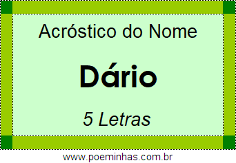 Acróstico de Dário