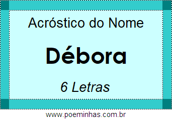 Acróstico de Débora