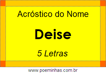 Acróstico de Deise