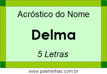 Acróstico de Delma