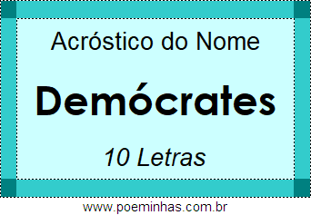 Acróstico de Demócrates