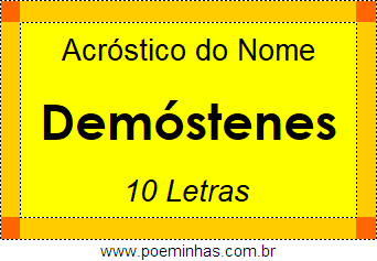 Acróstico de Demóstenes