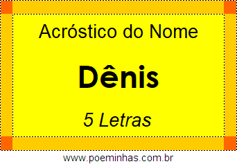 Acróstico de Dênis