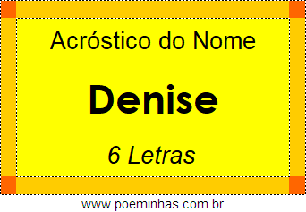 Acróstico de Denise