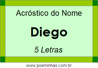 Acróstico de Diego