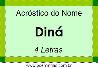 Acróstico de Diná