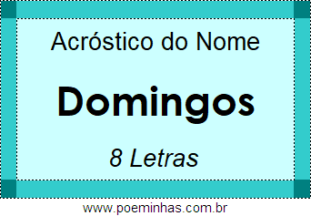 Acróstico de Domingos