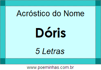 Acróstico de Dóris