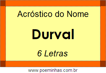 Acróstico de Durval