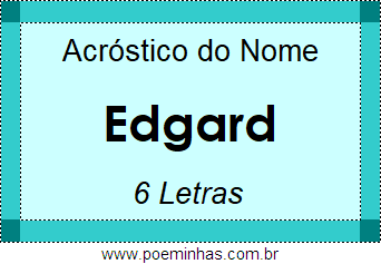 Acróstico de Edgard