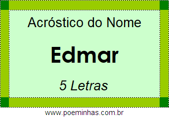 Acróstico de Edmar