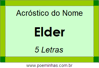 Acróstico de Elder