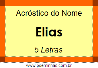 Acróstico de Elias